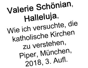 Valerie Schoenian, Halleluja, BUCH
